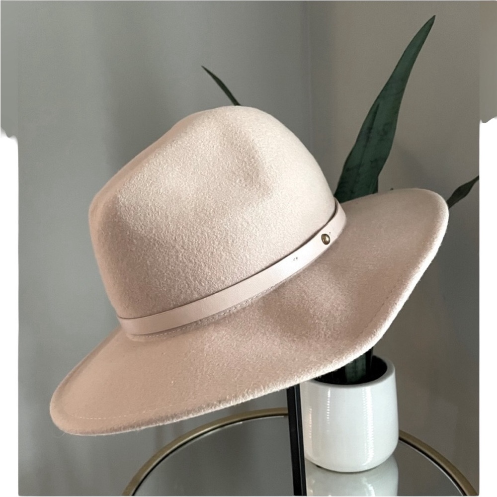 Free People Wythe Wool Hat with leather band - Picture 2 of 8